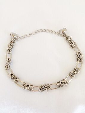 ALEX & ANI Sixty Six Vintage Silver Cable Chain Bracelet Silver Magnetic Closur